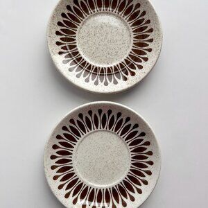 MCM Biltons Saucers Staffordshire England Ironstone x 2